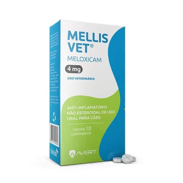 PetStore.com.br Sua Pet Online | Anti-inflamatório Mellis VET Cães 4mg Avert - 10 Comprimidos