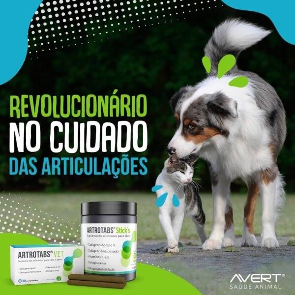 PetStore.com.br Sua Pet Online | Suplemento Alimentar Avert Artrotabs Stick's para Cães - 30 Sticks