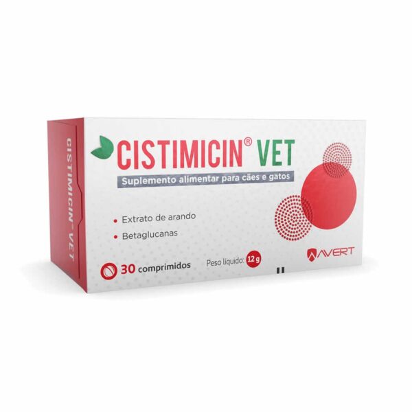 PetStore.com.br Sua Pet Online | Suplemento Alimentar Avert Cistimicin Vet para Cães e Gatos - 30 Comprimidos