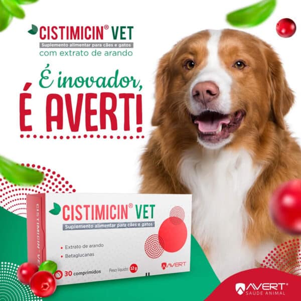 PetStore.com.br Sua Pet Online | Suplemento Alimentar Avert Cistimicin Vet para Cães e Gatos - 30 Comprimidos
