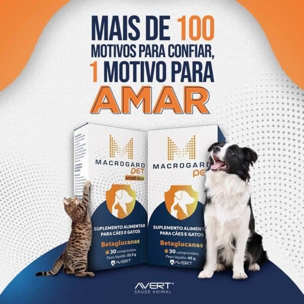 PetStore.com.br Sua Pet Online | Suplemento Alimentar Macrogard Pet Avert - 30 Comprimidos