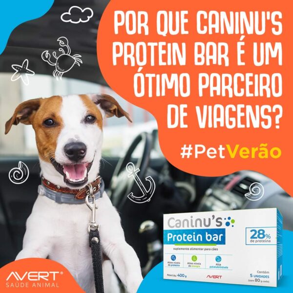 PetStore.com.br Sua Pet Online | Suplemento Caninus Protein Barras Avert Com 5 Flow Pack - 400g