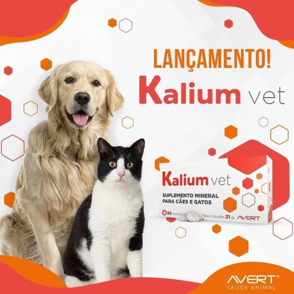 PetStore.com.br Sua Pet Online | Suplemento Mineral Kalium VET Avert - 30 comprimidos