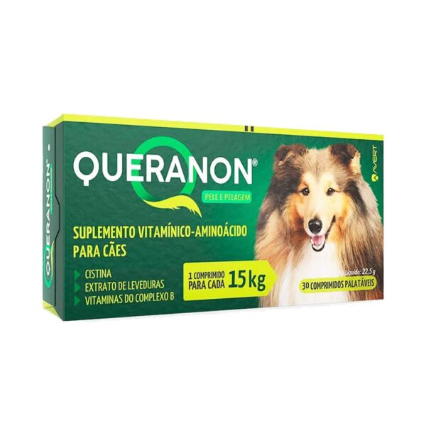 PetStore.com.br Sua Pet Online | Suplemento Vitamínico Queranon Avert para Cães e Gatos - 15Kg - 30 Comprimidos