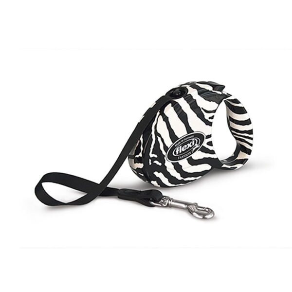 PetStore.com.br Sua Pet Online | Guia Retrátil Flexi Fashion Ladies Zebra Tamanho Médio Importada