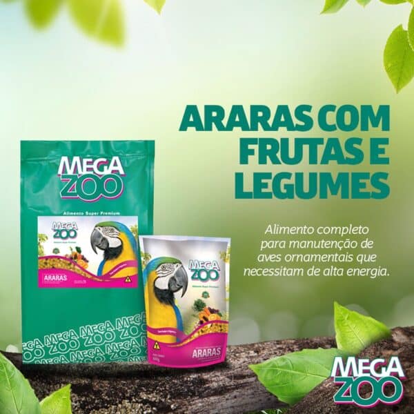 PetStore.com.br Sua Pet Online | Araras Frutas e Legumes MegaZoo - 600g