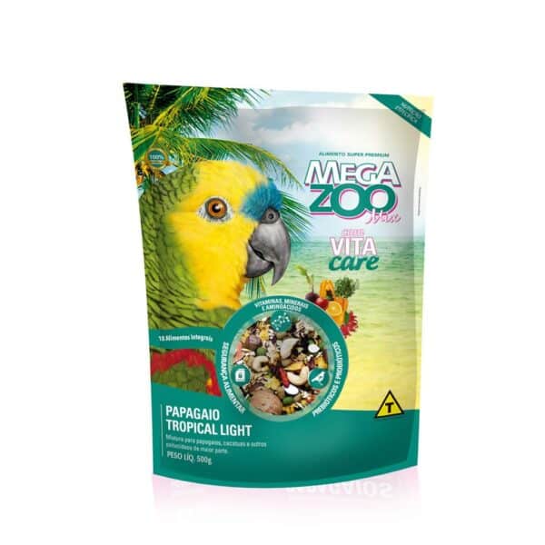 PetStore.com.br Sua Pet Online | Mix Papagaios Tropical Light MegaZoo - 500g