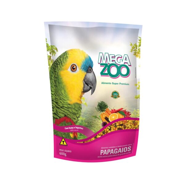 PetStore.com.br Sua Pet Online | Papagaios com Frutas e Legumes MegaZoo - 600g