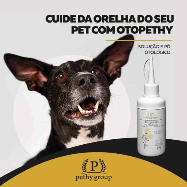 PetStore.com.br Sua Pet Online | Pó Otológico Otopethy Pethy Prime Orelhas de Cães e Gatos - 24g