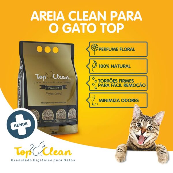 PetStore.com.br Sua Pet Online | Areia Higiênica Top Clean Premium para Gatos Pethy Group 4kg