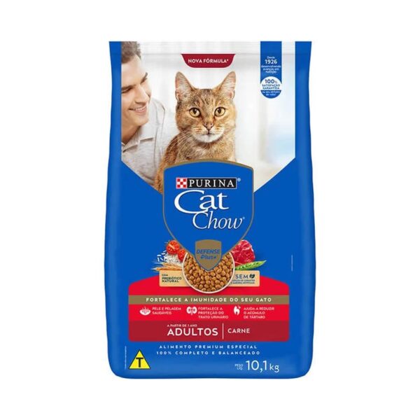 PetStore.com.br Sua Pet Online | Ração Cat Chow Gatos Adultos Carne Nestlé Purina 10,1kg