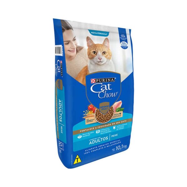 PetStore.com.br Sua Pet Online | Ração Cat Chow Gatos Adultos Peixe Nestlé Purina 10,1kg