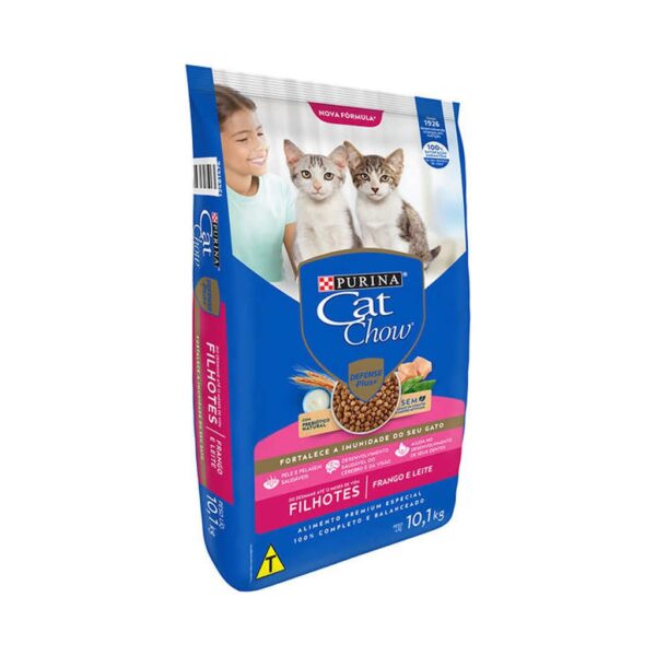 PetStore.com.br Sua Pet Online | Ração Cat Chow Gatos Filhotes Frango e Leite Nestlé Purina 10,1kg