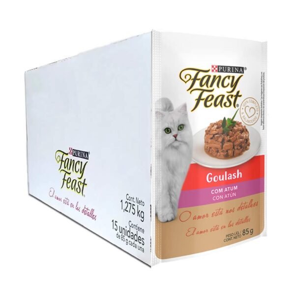 PetStore.com.br Sua Pet Online | Sachê Fancy Feast Gatos Adultos Goulash Atum Nestlé Purina 80g - 15un