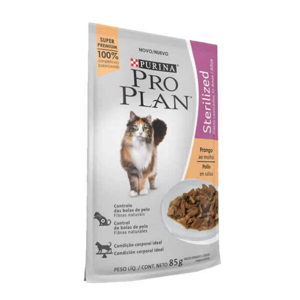 PetStore.com.br Sua Pet Online | Sachê Pro Plan Cat Sterilized Frango Purina 85g - 15un