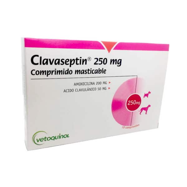 PetStore.com.br Sua Pet Online | Antibiótico Clavaseptin P 250mg para Cães Vetoquinol - 10 comprimidos