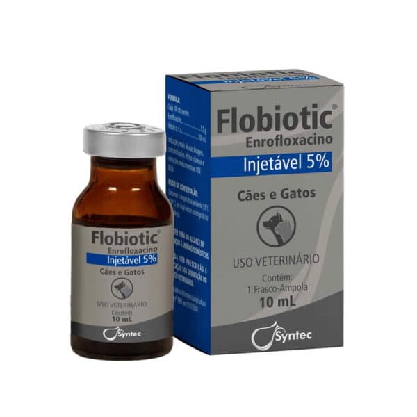 PetStore.com.br Sua Pet Online | Antibiótico Flobiotic 5% Injetável Syntec - 10ml