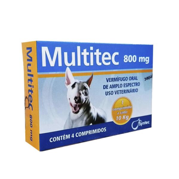 PetStore.com.br Sua Pet Online | Vermífugo Multitec 800mg Syntec - Comprimidos