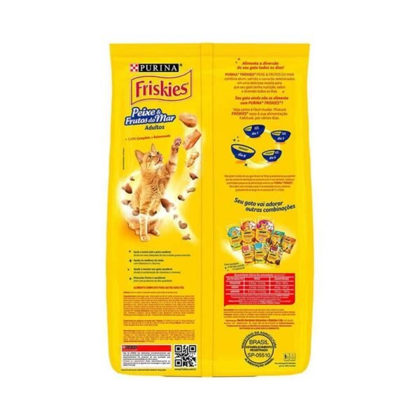 PetStore.com.br Sua Pet Online | Ração Friskies Gatos Adultos Peixes e Frutos do Mar Nestlé Purina 10,1kg