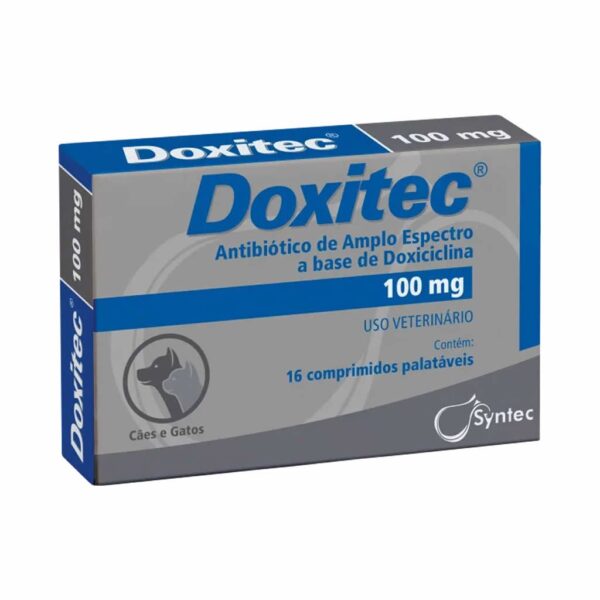 PetStore.com.br Sua Pet Online | Antibiótico Doxitec 100mg Syntec - Comprimidos