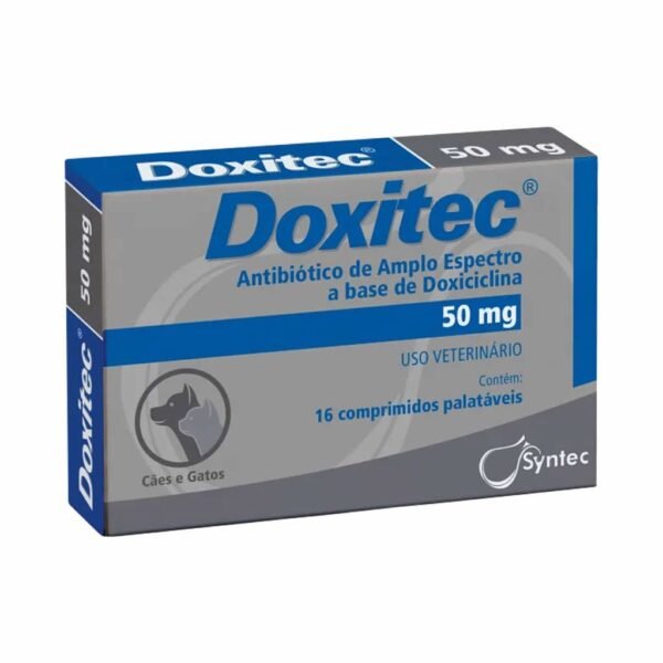 PetStore.com.br Sua Pet Online | Antibiótico Doxitec 50mg Syntec - Comprimidos