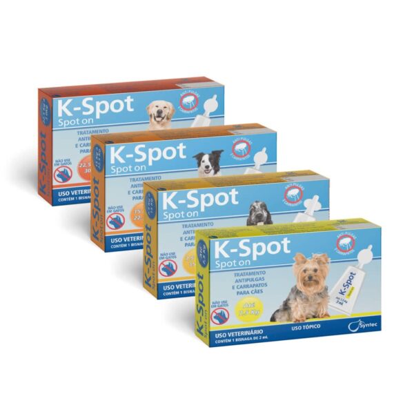 PetStore.com.br Sua Pet Online | Antipulgas e Carrapatos K-Spot Syntec Cães de 15 a 22,5kg - 6ml