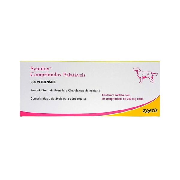 PetStore.com.br Sua Pet Online | Antibiótico Synulox 250mg Palatável Zoetis 10 comprimidos