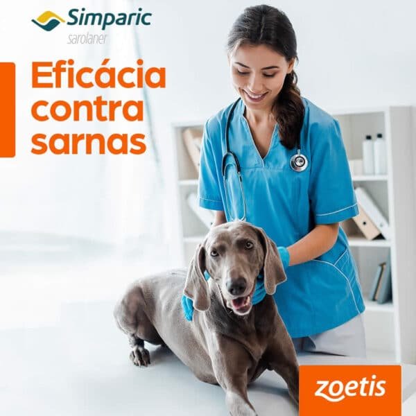 PetStore.com.br Sua Pet Online | Antipulgas Simparic 80mg Zoetis para Cães de 20,1 a 40kg 1 comprimido