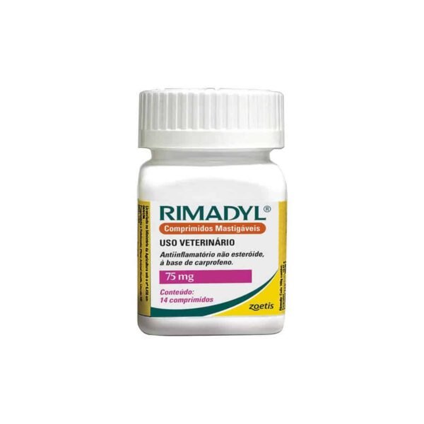 PetStore.com.br Sua Pet Online | Anti-inflamatório Rimadyl 75mg Mastigável Zoetis 14 Comprimidos