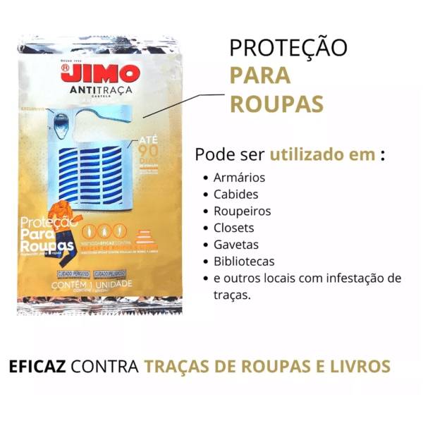 Jimo Anti Traça Cartela