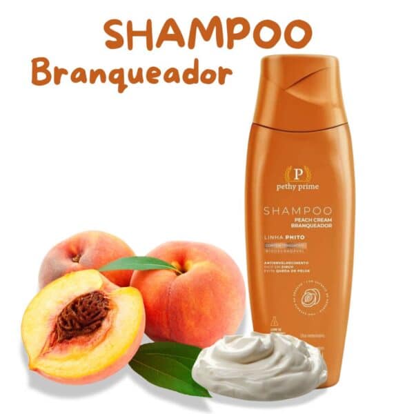 Shampoo Branqueador Peach Cream Pethy Prime 300ml
