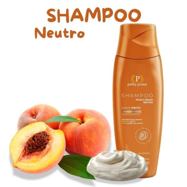 Shampoo Neutro Peach Cream Pethy Prime 300ml