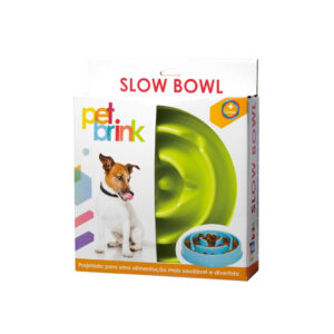 Comedouro Lento Slow Bowl Labirinto Pet Brink para Cães