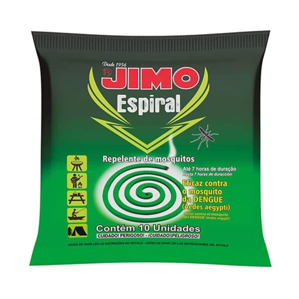 Repelente para Insetos JIMO Espiral com 10 unidades