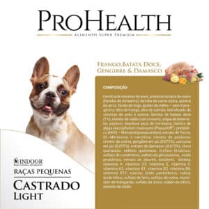 Ração Pro Health Cães de Raças Pequenas Castrados Light