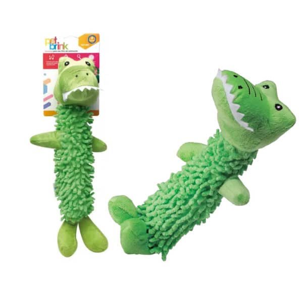 Brinquedo Fuzzy Dino Pet Brink para Cães e Gatos