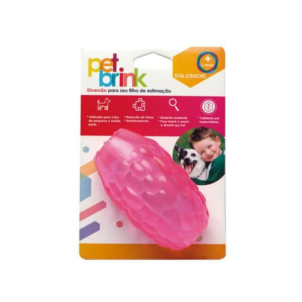 Brinquedo Oval Scratches Pet Brink para Cães