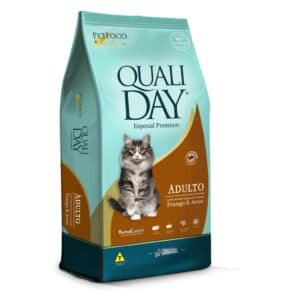 Ração Qualiday Gatos Adultos Frango 3kg