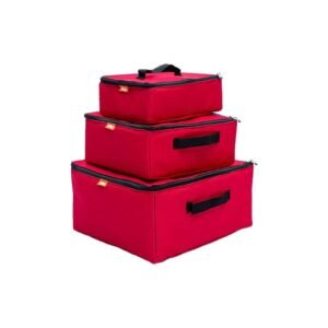 Kit Caixa Organizadora Vermelho - Tubline