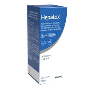 Antitoxico Hepatox 20ml para Cães e Gatos Provets Simões