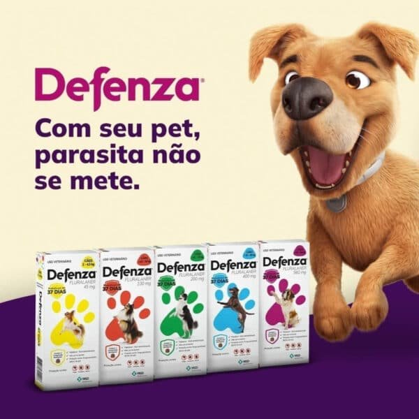 Antipulgas e Carrapatos Defenza 200mg para Cães de 10kg a 20kg MSD Saúde Animal - Image 9