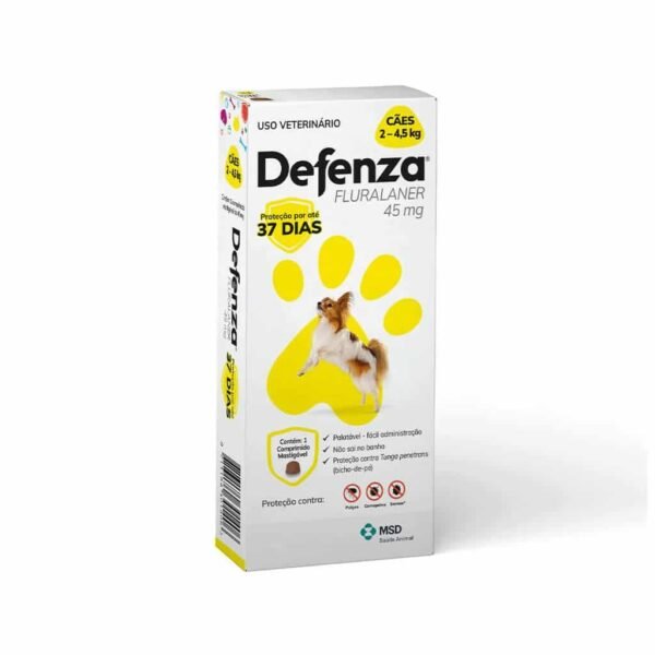 PetStore.com.br Sua Pet Online | Antipulgas e Carrapatos Defenza 45mg para Cães de 2kg a 4,5kg MSD Saúde Animal