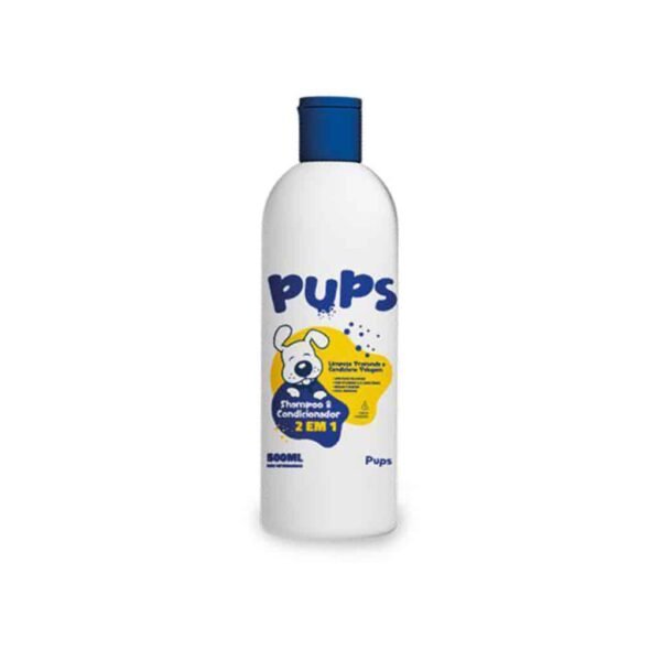 Shampoo e Condicionador Pups 2 em 1 500ml Pethy Group