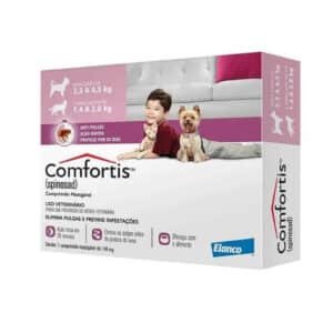 Antipulgas Comfortis 140 mg para Cães (2,3 a 4 kg) e Gatos (1,4 a 2,8 kg) 1 comprimido Elanco