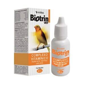 Complexo Vitamínico Biotrin 20ml para Pássaros